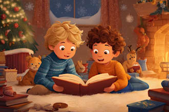 illustrate whimsical watercolor illustration children story