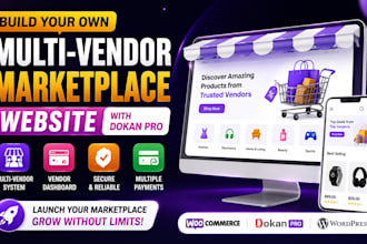 build multi vendor ecommerce marketplace website, shopify multi vendor website