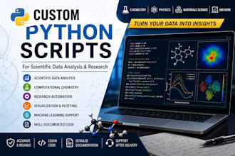 develop python scripts for computational data analysis and visualization