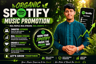 professional organic music ads to promote your spotify music