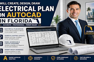 design florida electrical plan lighting layout autocad drafting and nec plans