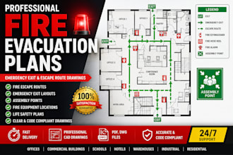 create professional fire evacuation plans and emergency exit drawings