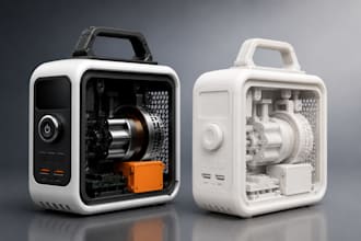 create invention prototype cad models, solidworks product prototype renderings