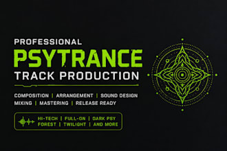 produce a professional psytrance track in any subgenre