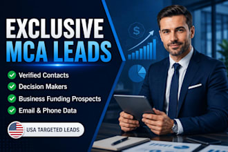 generate exclusive mca leads for business funding companies