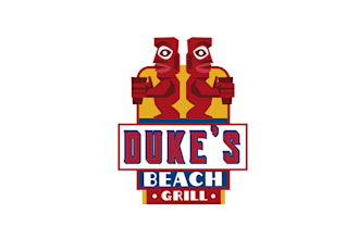 design iconic beach grill restaurant and bar logo