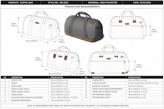 design handbag tech pack, dxf pattern and technical drawing