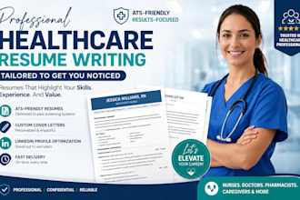 professionally rewrite your healthcare resume and CV