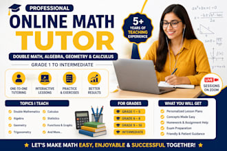 be your professional online math tutor