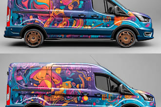 awesome car wrap design and vehicle wrap design