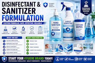 formulate disinfectant sanitizer hygiene and surface cleaning products