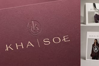 brand identity design with packaging and brand guidelines