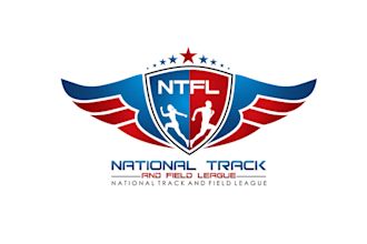 create sports logo for the national track and field league