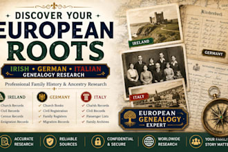 research your irish, german, and italian ancestry genealogy records family tree