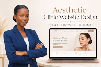 design aesthetic clinic website med spa website medical spa website beauty