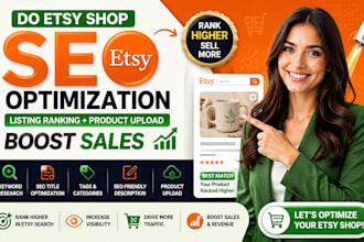 do etsy shop SEO optimization listing ranking etsy product upload boost sales
