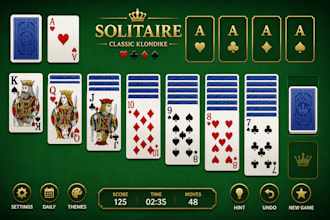 develop a professional unity solitaire card game with source code