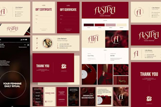 minimalist brand identity, luxury logo, full branding kit, brand style guide