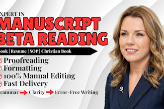beta read your christian nonfiction KDP manuscript and give feedback