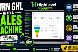 build ghl website landing page sales funnel ghl automation highlevel expert
