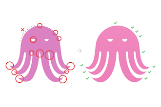 refine your logo and fix any imperfections