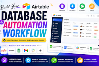build your airtable database and automation workflow