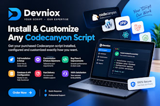 install and customize any codecanyon script