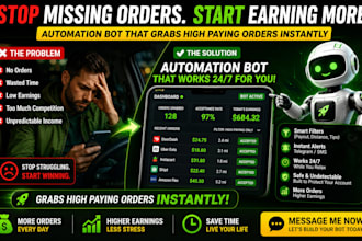 build instant offer bot, offer grabber bot delivery platforms