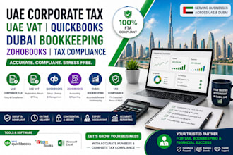 uae corporate tax uae vat quickbooks dubai bookkeeping zohobooks tax compliance