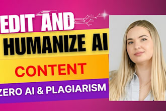 edit books, documents and ai generated content