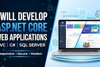 develop a custom asp dotnet core mvc web applications