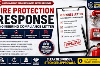 write fire protection response, engineering compliance letter