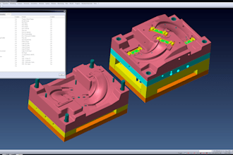design 3d cad molds, mold bases, injection and product prototypes