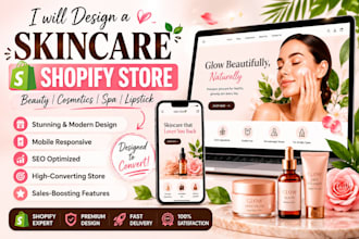 beauty and skincare shopify store for cosmetics, spa products and lipsticks