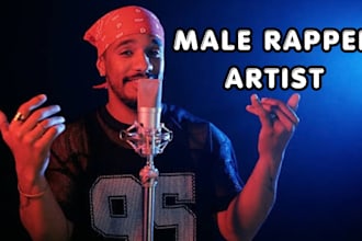 write and record pro male rap vocal, rap verse, hip hop rap as male rapper