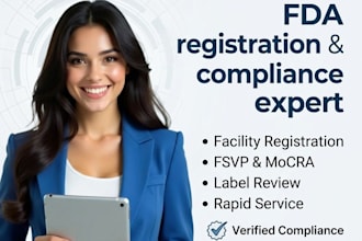 do fda registration, fsvp, mocra, and food label compliance
