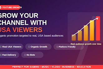 do organic USA youtube promotion and video promotion