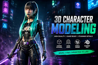 design a 3d character model for animation in VR chat blender z brush