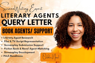 find literary agent for fiction books, movie script, screenplay, script critique