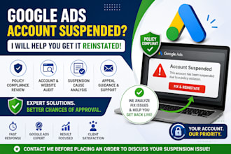 guaranteed fix your suspended ads account, google ads suspend, suspension