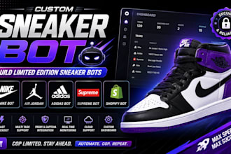 build bot for nike, target, air jordan, adidas, supreme, walmart, pokemon center