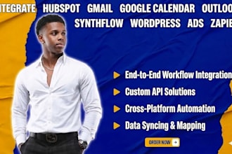 integrate hubspot gmail google calendar outlook synthflow wordpress ads zapier