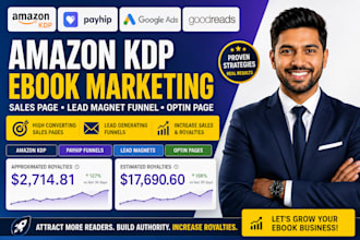 amazon KDP ebook sales page,payhip free download lead magnet funnel,optin page