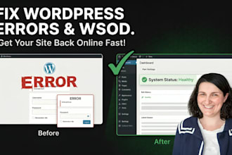 fix your wordpress errors,white screen of death, and bugs