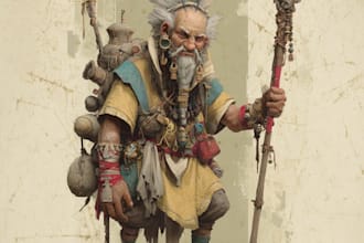 fantasy character art and fantasy character art