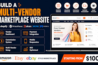 build a shopify or wordpress multi vendor marketplace website