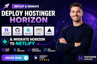 deploy hostinger horizon to github netlify aws vercel migrate horizon to netlify