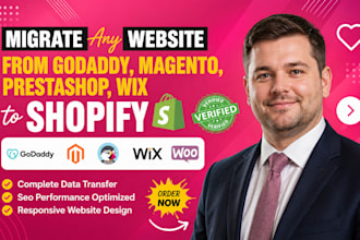 migrate godaddy to shopify magento prestashop wix to shopify migration