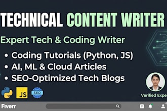 write SEO technical articles and coding tutorials