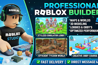 be a roblox builder to create roblox map and roblox model in roblox studio japan